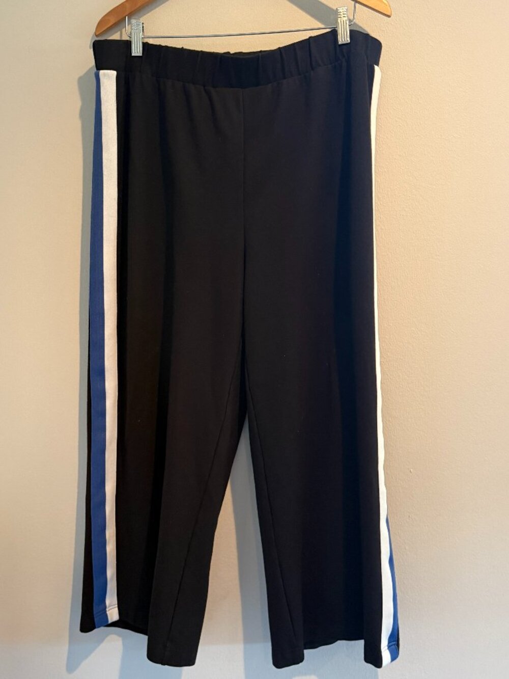 Universal Standard Plus Size Stephanie Wide Leg Stripe Ponte Pants M (2X) - Picture 3 of 11